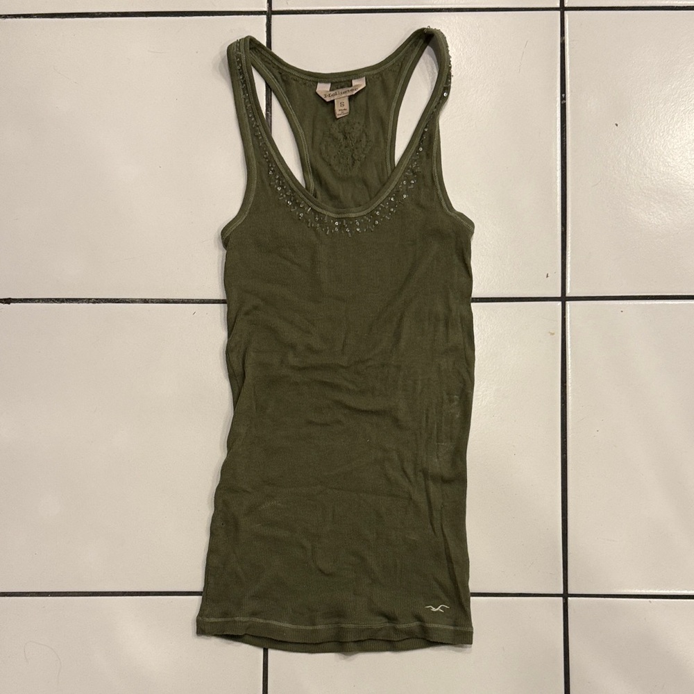 Hollister Olive Green Tank Top